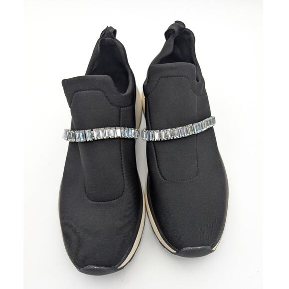 Nordstrom Rack Lisbon Sneakers Jewel Embellished Glam Slip On Size US6M EU37 - Picture 9 of 12